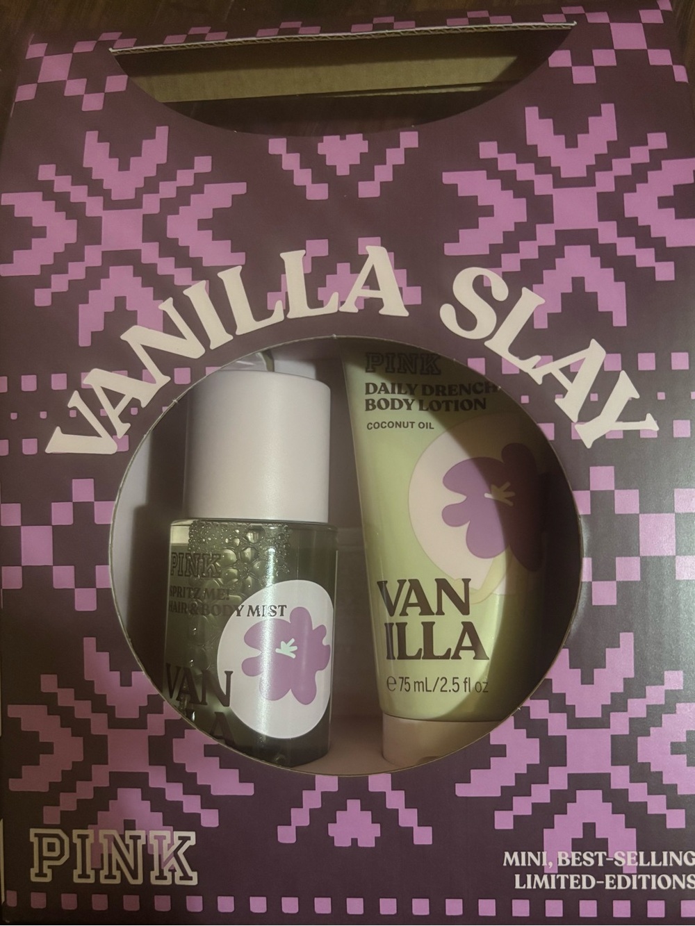 VS PINK VANILLA 2 PIECE BODY MIST AND LOTION GIFT SET - Picture 4 of 8